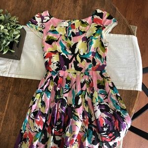 Coreylyn Calter Anthropology Floral Vintage Dress